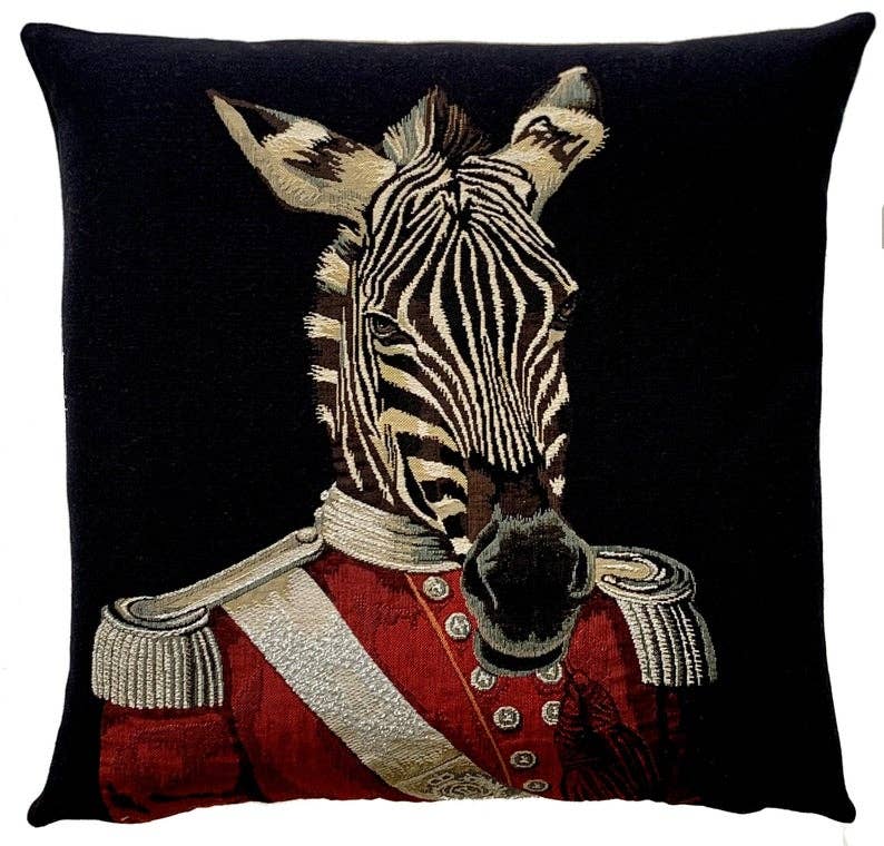 Zebra Cushion Cover | Zebra Throw Pillow | Wildlife Decor