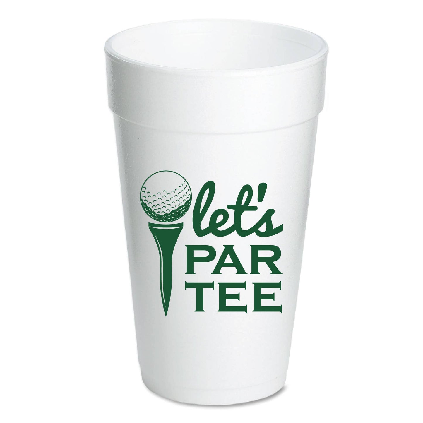 Let's Par Tee Golf Masters To Go Foam Cups -Masters